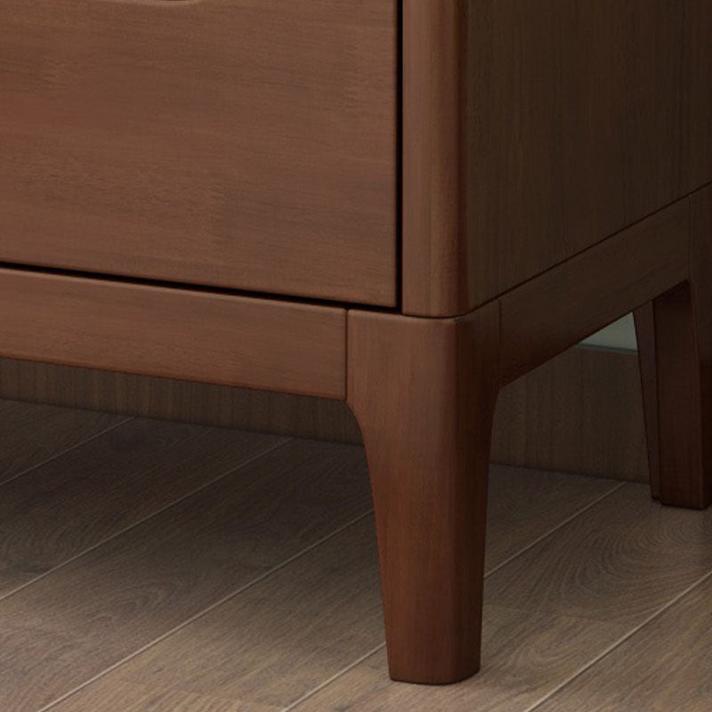 Cofre de almacenamiento de madera maciza de vestidor tradicional estadounidense con 5/6 cajones