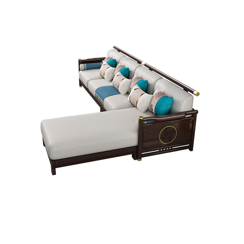 33 "h divano contemporaneo divano in tessuto sezionale con cuscini bostol