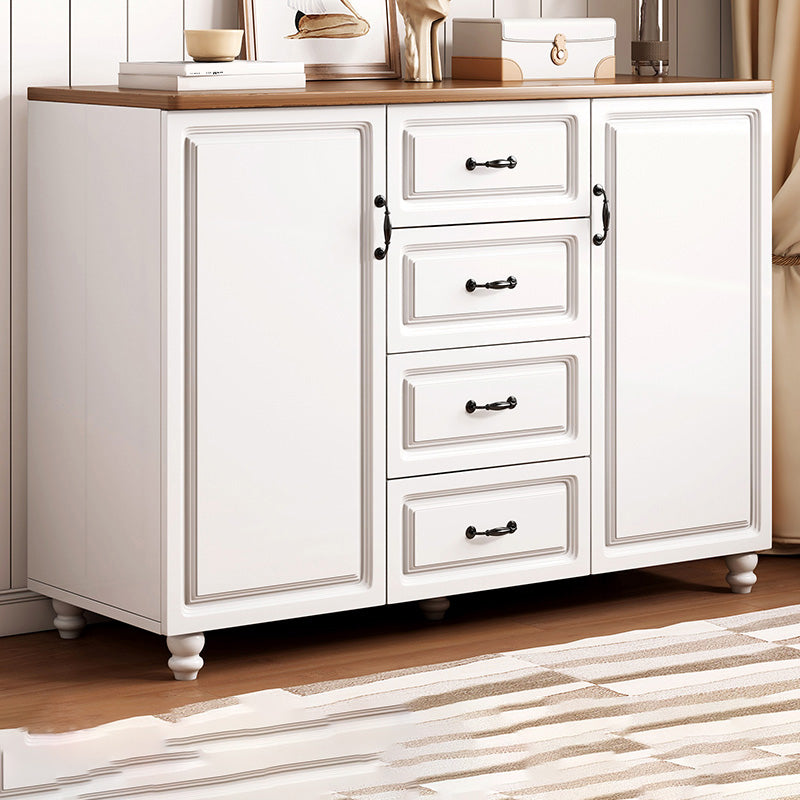 Modern Storage Cabinet Solid Wood Cabinet with Drawer for Home 47"L x 15"W x 36"H Walnut White Clearhalo 'Cabinets & Chests' 'cabinets_chests' 'furn' 'furn_cabinets_chests' 'Furniture' 'Living Room Furniture' 6493828