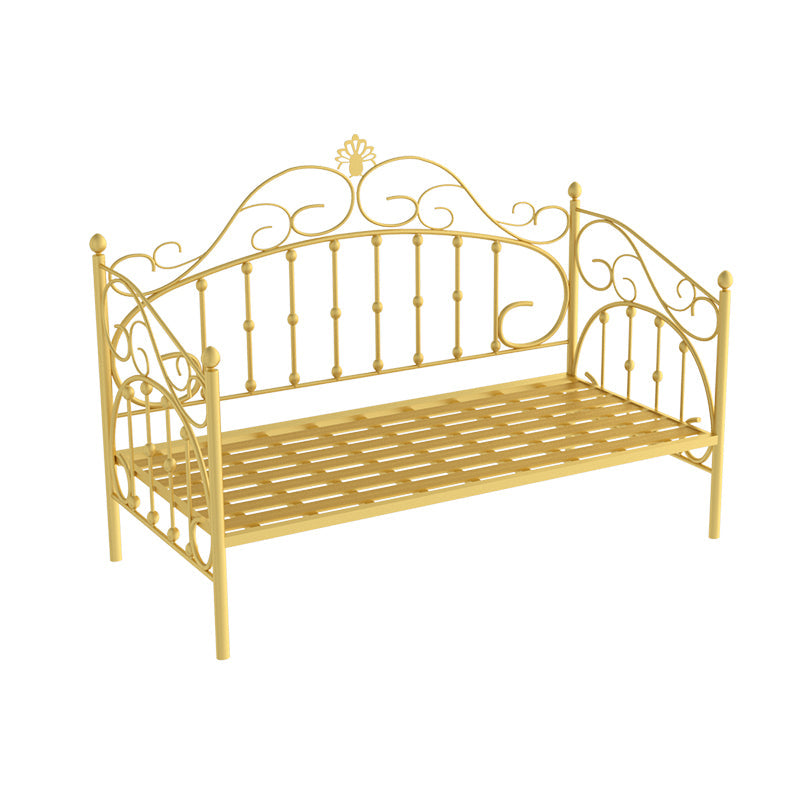 Scandinavian Daybed in Iron with Open-Frame Headboard Princess Theme Bed