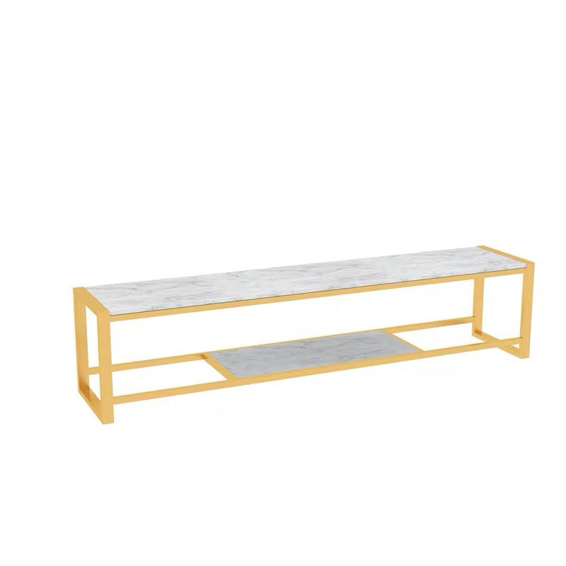 Console multimediale glam console stand di stoccaggio aperto per soggiorno