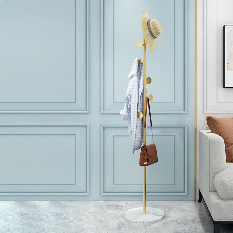 Wunderschöne Kleiderregal Festkörper -Metall -Eingangshalle mit Kleiderhaken