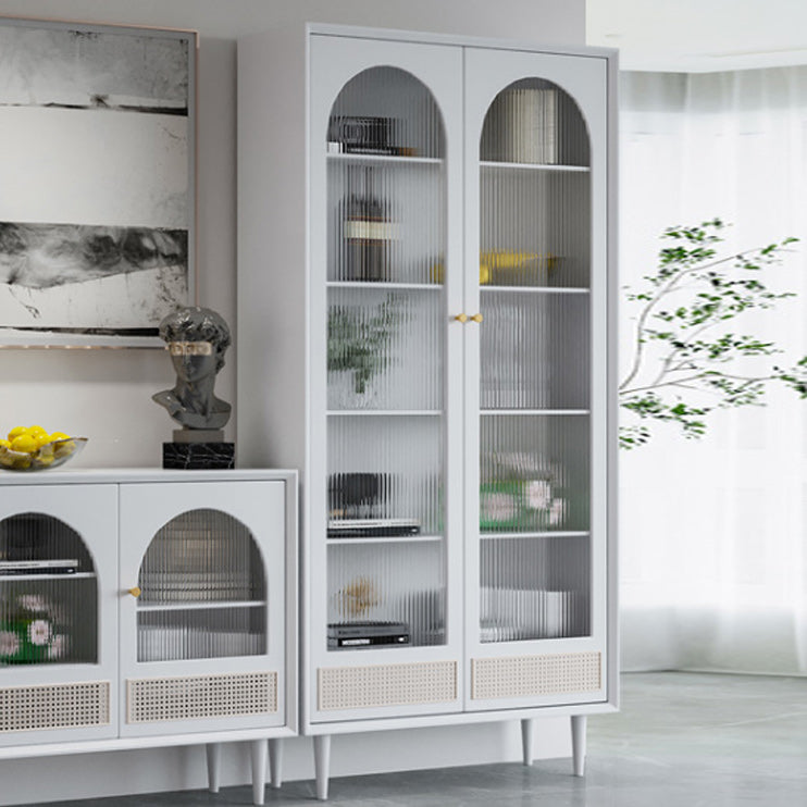 Moderno pino da pino porte in vetro buffet per soggiorno per soggiorno