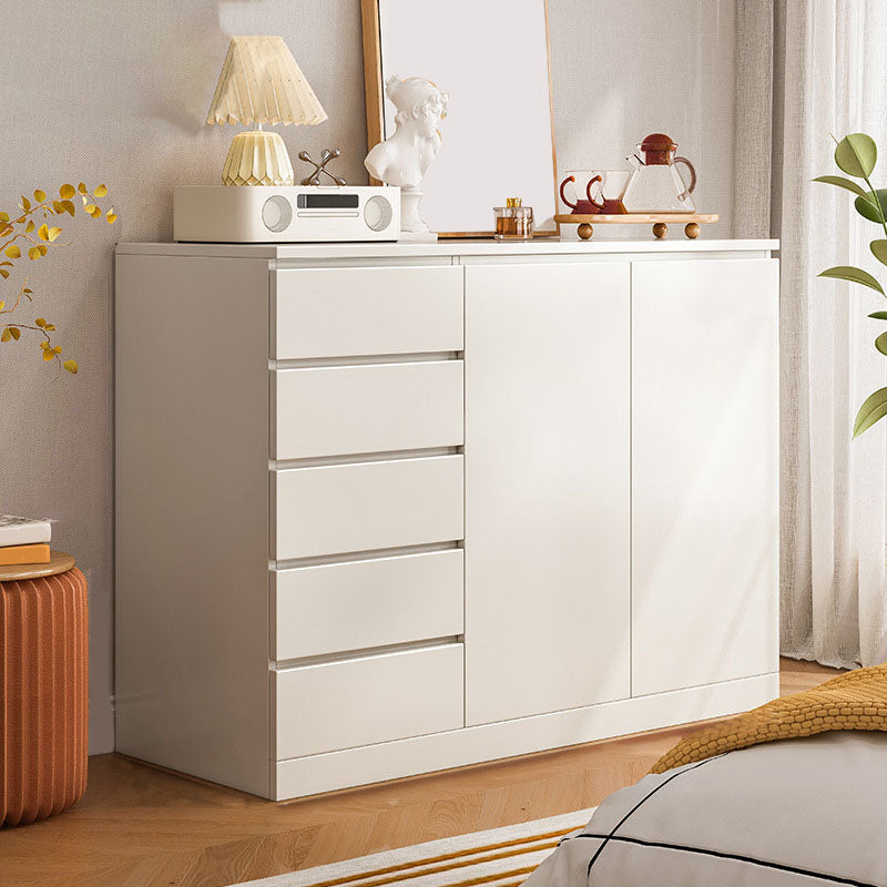 15.6-inch Width Modern Storage Chest Manufactured Wood Dresser 47"L x 16"W x 43"H White Clearhalo 'Bedroom Furniture' 'Dressers & Chests' 'dressers_chests' 'furn' 'furn_dressers_chests' 'Furniture' 6504485