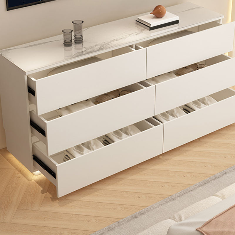 13.65-inch W Contemporary Storage Chest Stone Storage Chest Dresser 59"L x 14"W x 28"H White Clearhalo 'Bedroom Furniture' 'Dressers & Chests' 'dressers_chests' 'furn' 'furn_dressers_chests' 'Furniture' 6504500