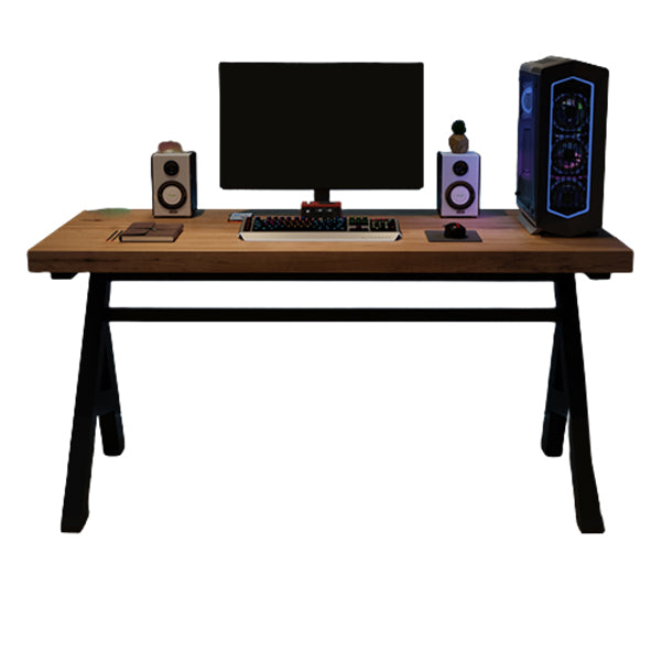 Bureau d'écriture rectangulaire contemporain Home Bureau de bureau en bois massif