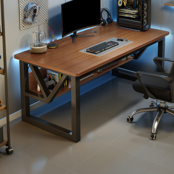 23.4 pulgadas w escritorio de computadora moderno de escritorio de madera fabricada con rectángulo de oficina de oficina