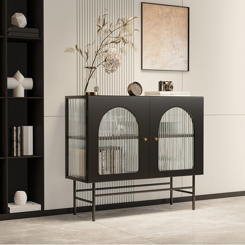 Armadio in metallo contemporaneo Porte in vetro Visualizzazione standard armadio