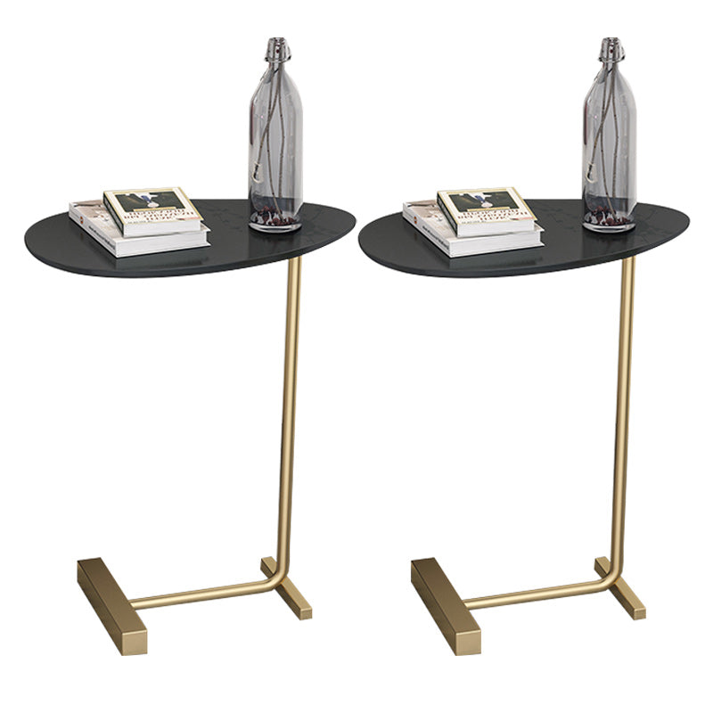 Contemporary Solid Wood Nightstand Legs Included Night Table ,23.6" Tall Black Gold 2 Piece Set Clearhalo 'Bedroom Furniture' 'furn' 'furn_night_stand' 'Furniture' 'night_stand' 'Nightstands' 6513974