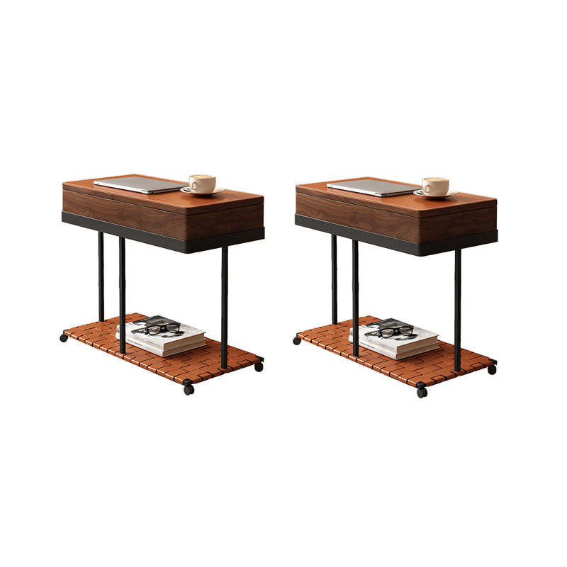 Legno massiccio modernistico con tavola superiore del vassoio rettangolare