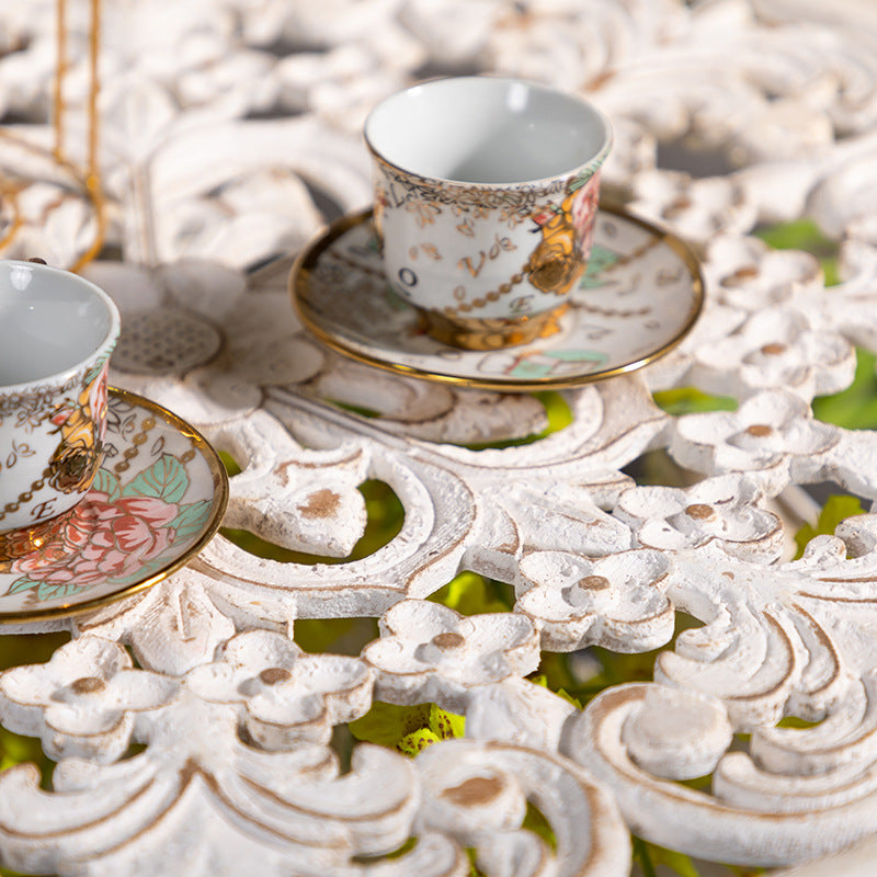 Tavolino di campagna da 19 "H Tavolo da metallo Accento Round Accent