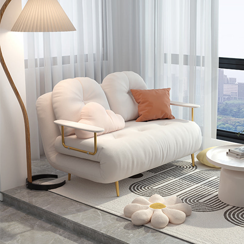 Getuft gestoffeerde futon stoel met matras glam cabrioleband