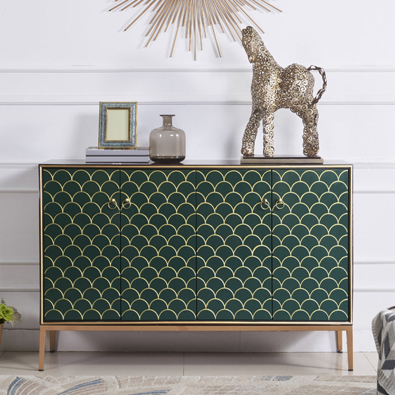 Modern Style Buffet Table Solid Wood Side Board with Cabinets 59"L x 16"W x 35"H Clearhalo 'buffet_sideboard' 'Buffets & Sideboards' 'furn' 'furn_buffet_sideboard' 'Furniture' 'Kitchen & Dining Furniture' 6529976