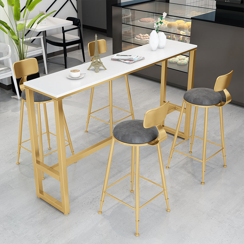 Eigentijdse balktafel set 1/2/5 stuks barkruk en tafelset