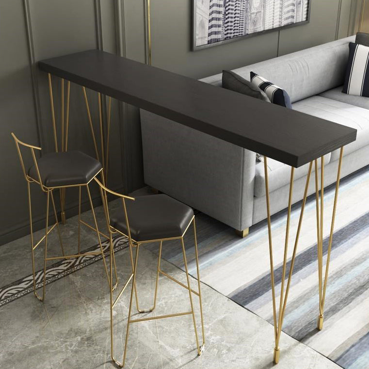 Set di rettangolo di rettangolo in stile glam 1/3 pezzi Bistro in legno massiccio per interno