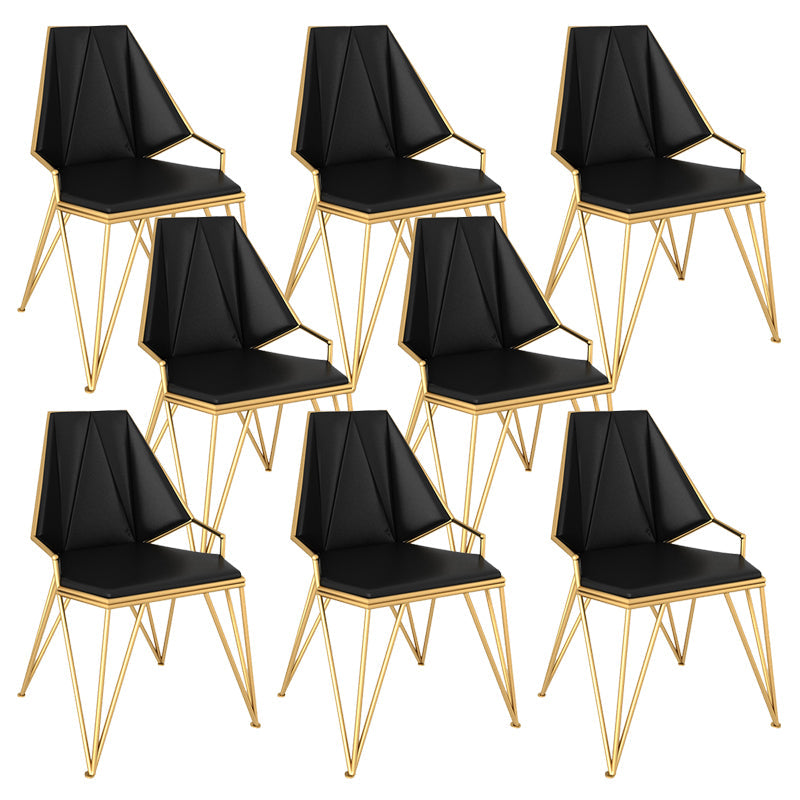 Chaise de salle à manger rembourrée rembourrée contemporaine chaise à manger de cuisine en cuir