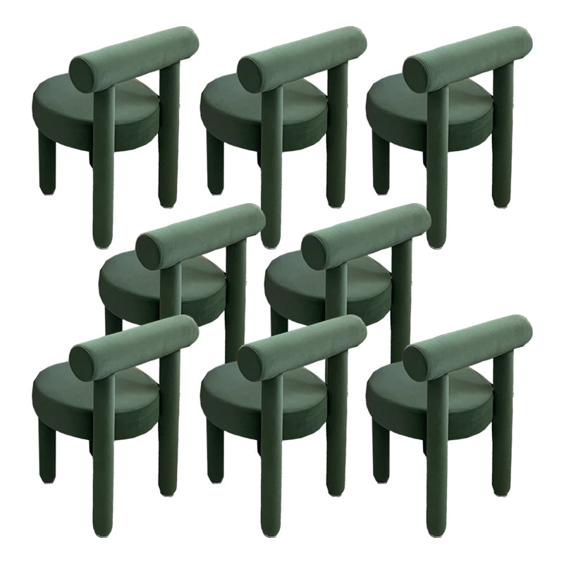 Sedia laterale imbottita sedia da pranzo sul retro per sala da pranzo