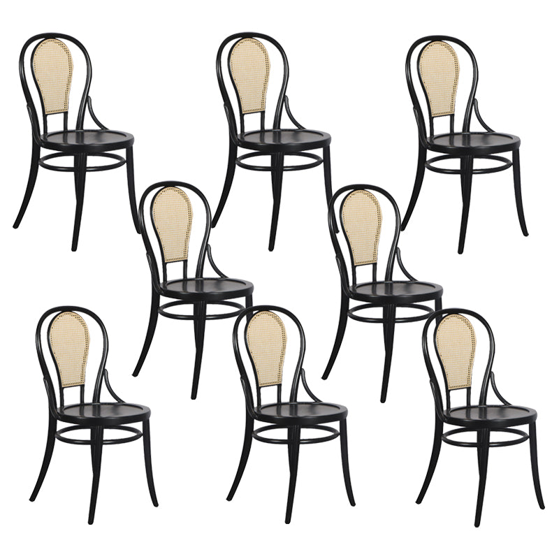 Modern Black Side Chair Solid Wood Dining Chair for Living Room 8 Piece Set Clearhalo 'Dining Chairs' 'Dining Tables & Seating' 'dining_chair' 'furn' 'furn_dining_chair' 'Furniture' 'Kitchen & Dining Furniture' 6531140