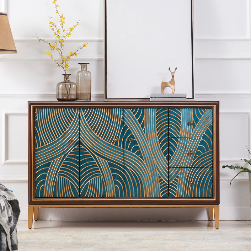 AMORA DE 14.82 pulgadas de almacenamiento moderno de almacenamiento de cofres de almacenamiento de madera fabricada con cofre