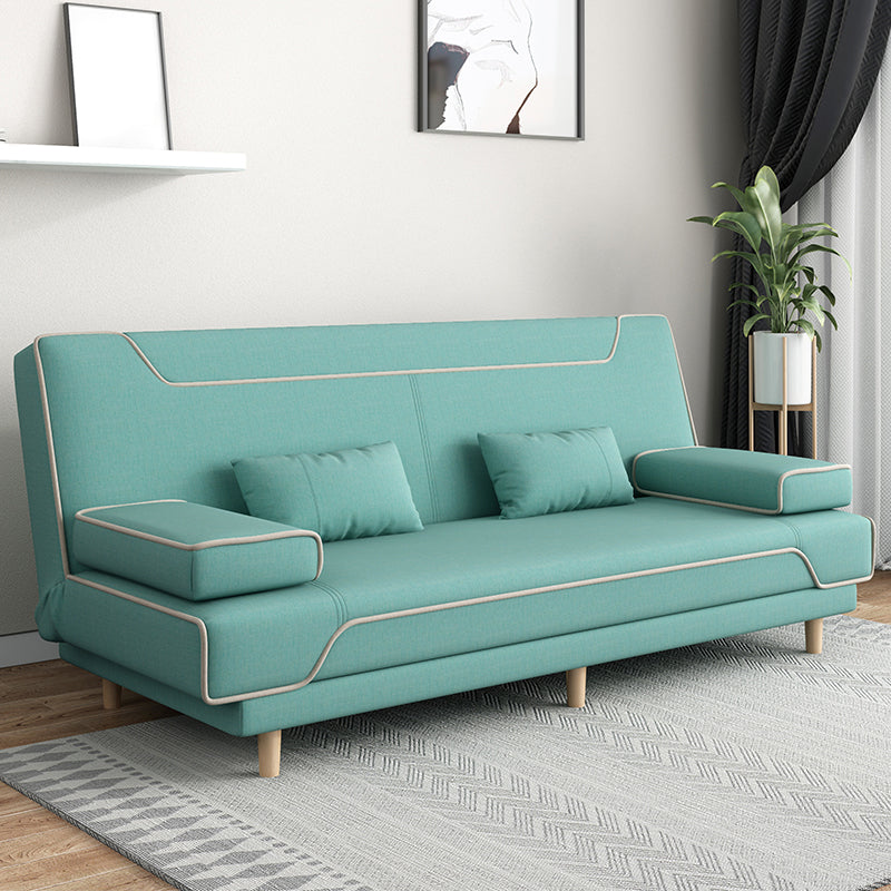 コンテンポラリースタイル33.46 "背の高いソファベッドフェイクレザーコンバーチブルソファ