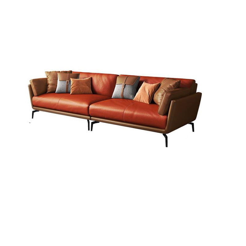 Coussin d'oreiller contemporain des bras de bras avec canapé-oreiller en orange