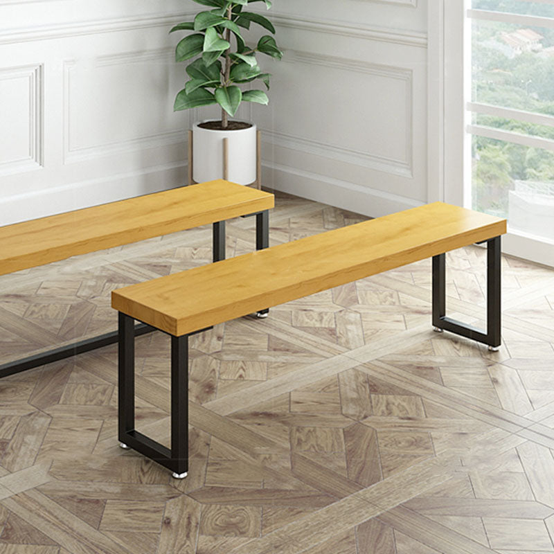 Modern Pine Wood Bench Rectangle Home Seating Bench with Legs 79"L x 12"W x 18"H Clearhalo 'Benches' 'Chairs & Seating' 'furn' 'furn_benches' 'Furniture' 'Living Room Furniture' 6550288