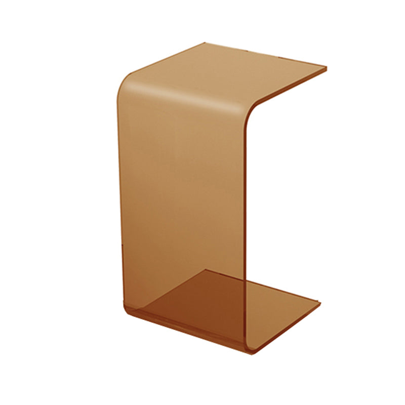 Tavolo laterale largo da 11 "tavolino acrilico accento laterale per camera da letto