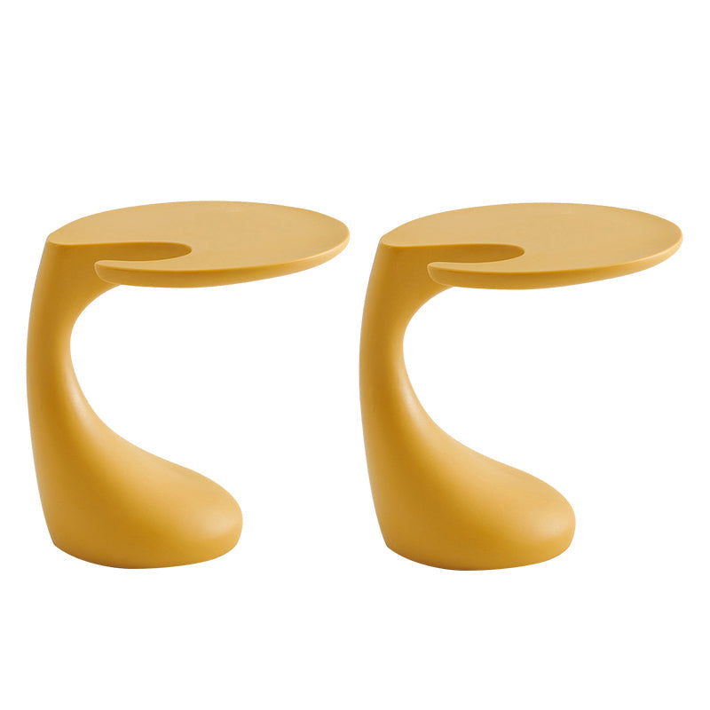 リビングルーム用のモダンな自然の形のエンドテーブルプラスチックテーブル