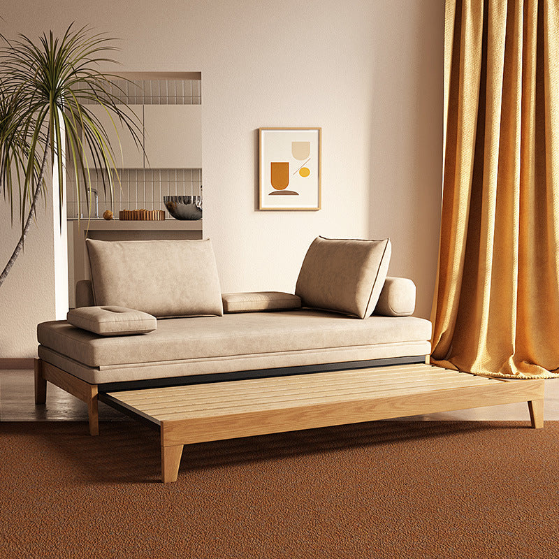 37" Wide Contemporary Futon Sofa Bed Pillow Back Sleeper Sofa