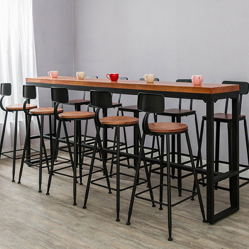 Tavolo da bar contemporaneo set 1/6/11 pezzi rettangolo in legno massiccio