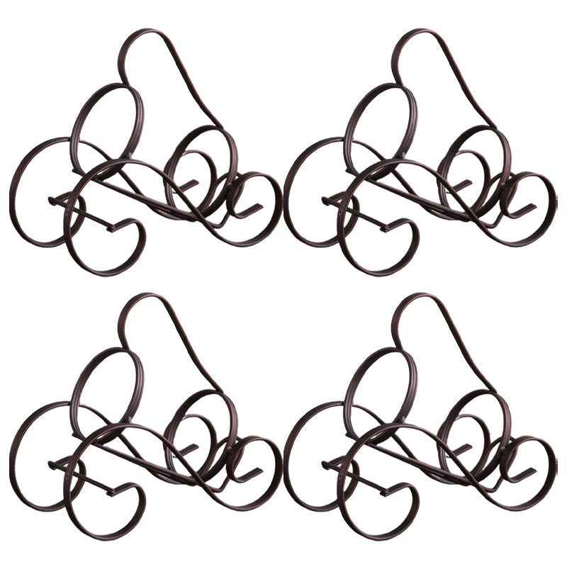 Contemporary Iron Wine Bottle Rack Countertop Bottle Holder for Living Room