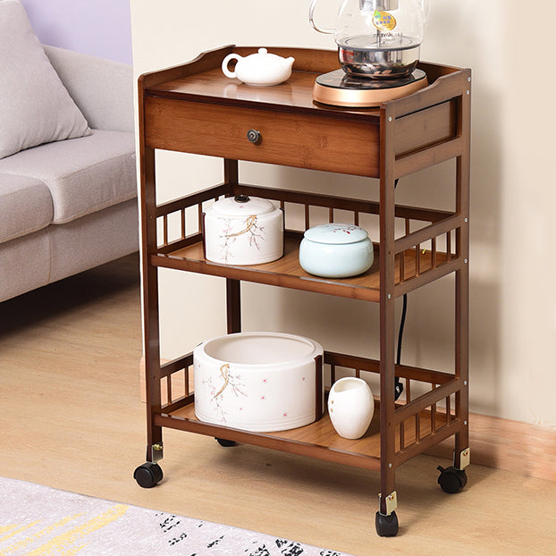 Carrello da cucina a casa aperta per la casa cucina fabbricata in legno