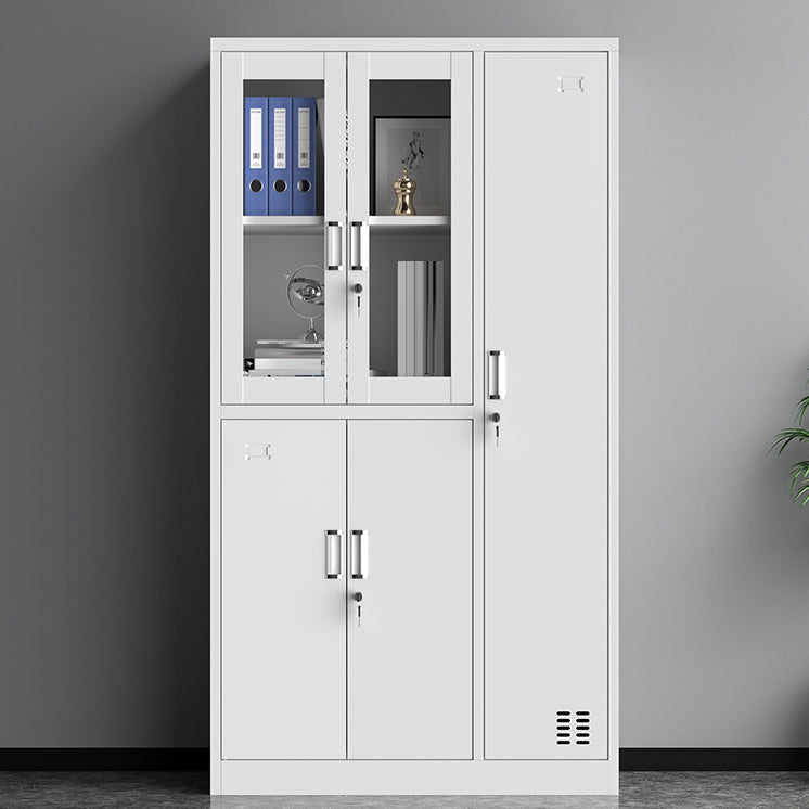 Traditional Cabinet Steel Locking Drawers and Storage Shelves Filing Cabinet Drawer Not Included 5 Clearhalo 'Filing Cabinets' 'filling_cabinets' 'furn' 'furn_filling_cabinets' 'Furniture' 'Office Furniture' 6574132