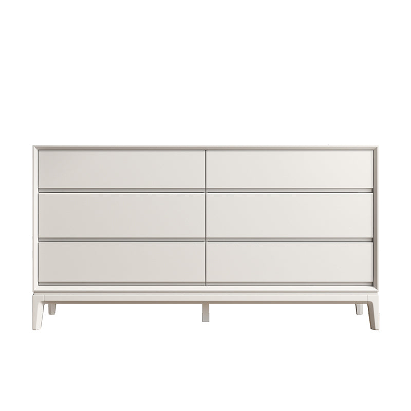 Contemporary Accent Chest with Drawers and Straight Legs Rectangle Chest White Clearhalo 'Cabinets & Chests' 'cabinets_chests' 'furn' 'furn_cabinets_chests' 'Furniture' 'Living Room Furniture' 6574428