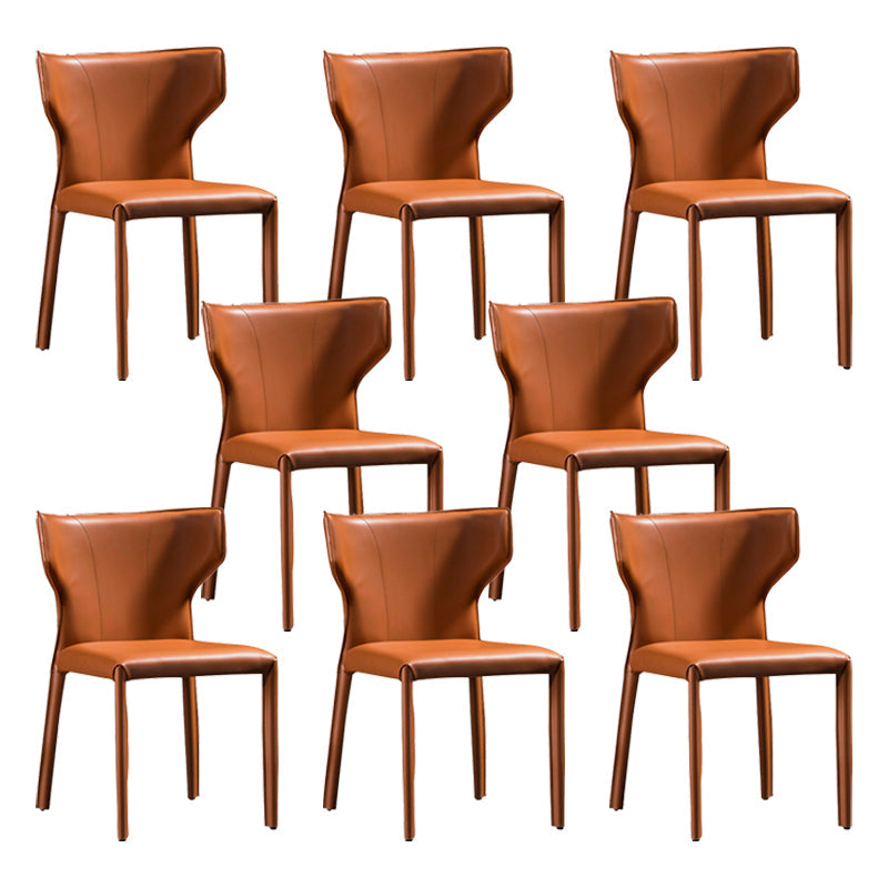 フェイクレザーサイドチェアコンテンポラリーインドアダイニングサイドチェア