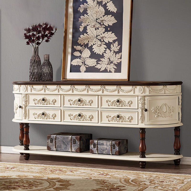 Tavolo da console di Victoria Half Moon Tavolo da divano console per Hall