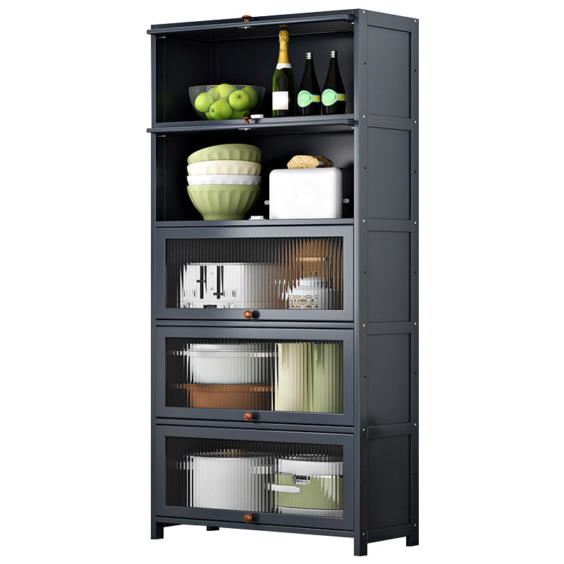 Server di cucina in bambù grigio moderno server per soggiorno