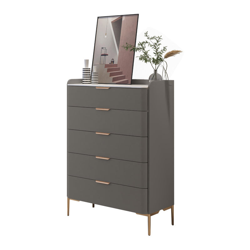 15.6-inch Width Stone Storage Chest Classic Glam Dresser with 4/5 Drawers
