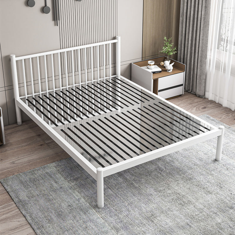 Metal Contemporary Standard Bed with Metal Legs Bed Frame with Headboard