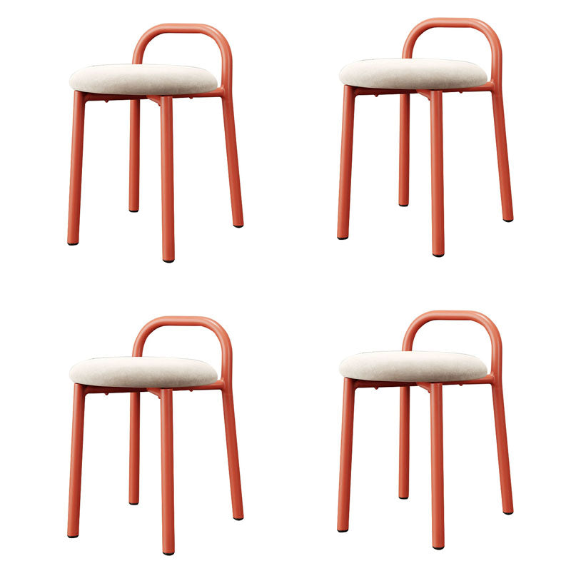 Modern Stain Resistant Standard Specialty Standard for Living Room White 4 Piece Set Clearhalo 'furn' 'furn_ottomans_poufs' 'Furniture' 'Living Room Furniture' 'Ottomans & Poufs' 'ottomans_poufs' 6592484