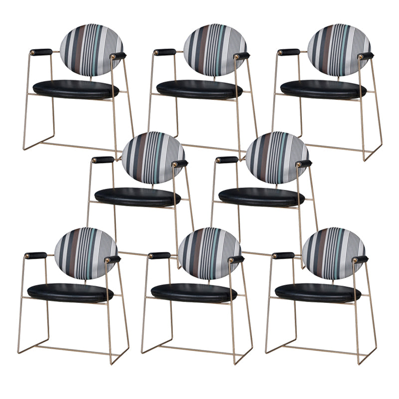 屋内グラムダイニングチェアキングルイバックアームチェア付き布張り