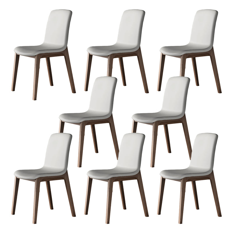 Faux Leather Modern Side Chair Parsons Chair with Upholstered