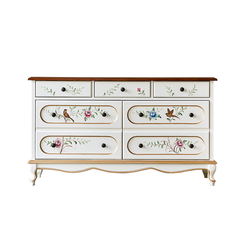 Contemporary Dresser Manufactured Wood Storage Chest with 3/4/5 Drawers