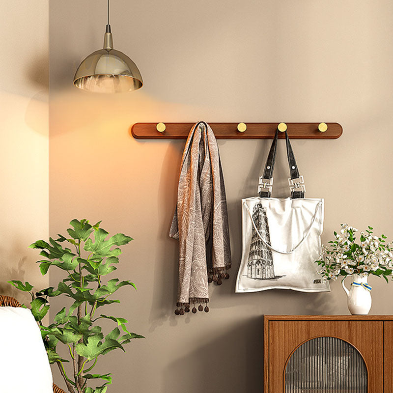 Curated visual reference: Scandinavian Coat Rack Wood Wall Mounted Metal Hooks Entryway Coat Photo Inspiration