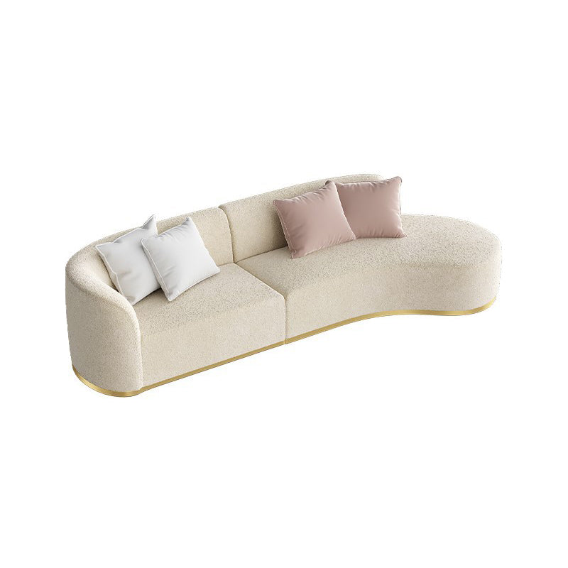 Wasserfestes Sofa Holz gebogener Einbautenarm Sofa für Wohnzimmer