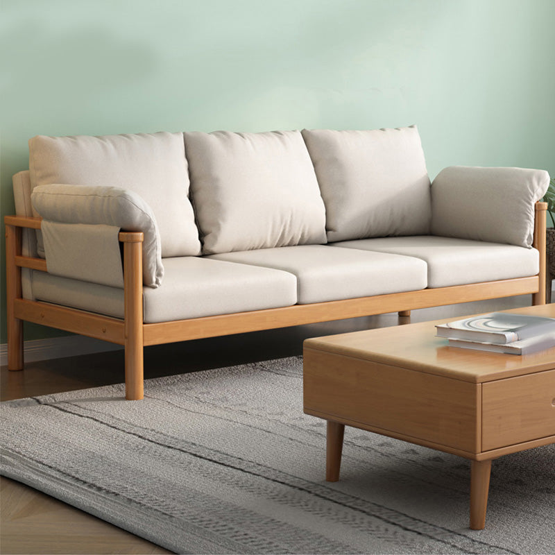 Scandinavian Pillow Top Arm Sofa Loose Back Living Room Settee