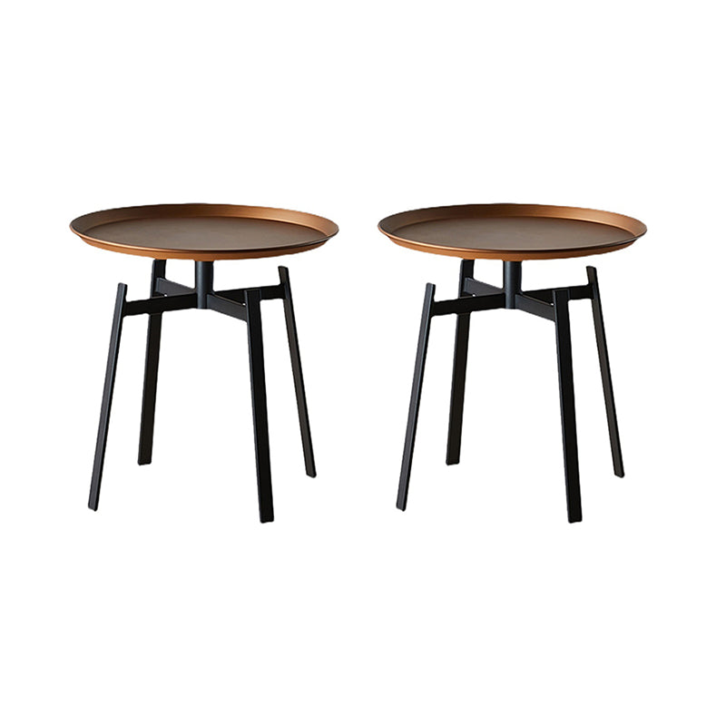 Tavolo laterale alto 19,68 pollici moderno tavolo laterale superiore del vassoio metallico