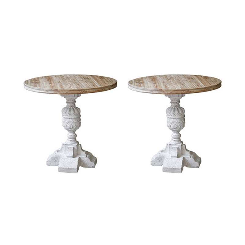 Tavolino in legno in legno di campagna francese tavolo da base di ferro in difficoltà