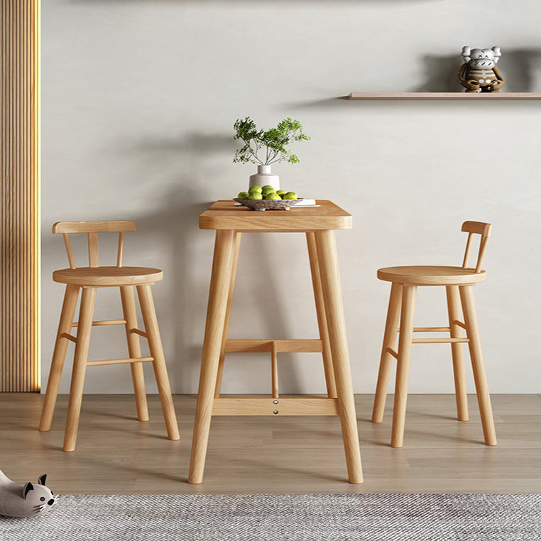 1/2/3 Pieces Counter Height Pub Set Solid Wood Pub Dining Set