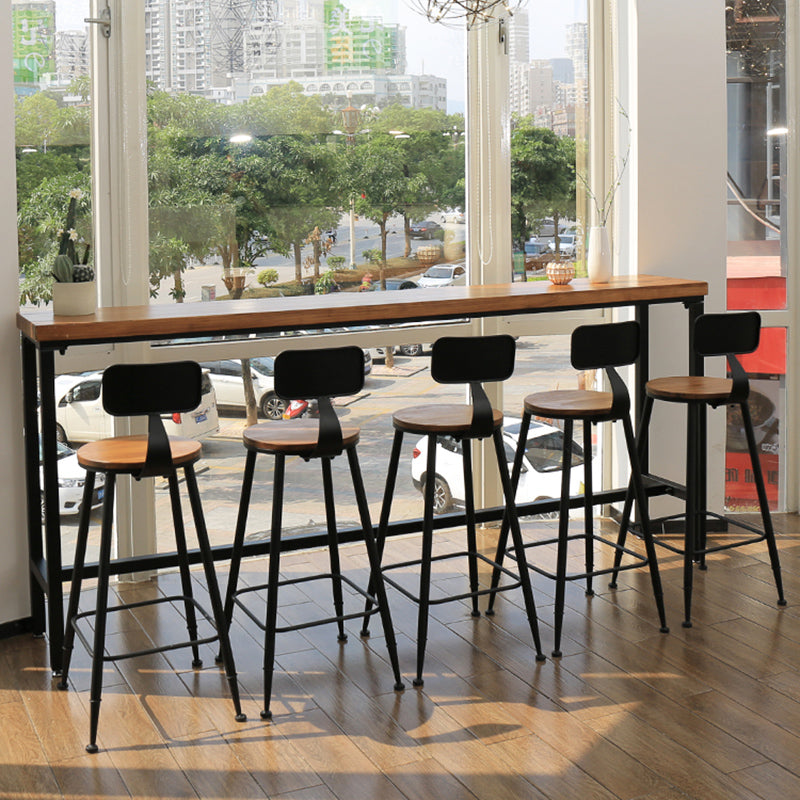 Set di pub in legno massiccio contemporaneo 1/6 pezzi set di altezza barra del rettangolo